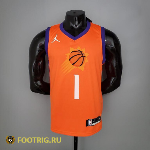 Майка Booker №1 Phoenix Suns сезон 2021-2022 цвет оранжевый