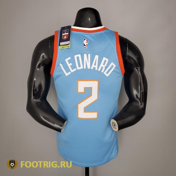 Майка Leonard №2 Los Angeles Clippers сезон 2021-2022 цвет голубой