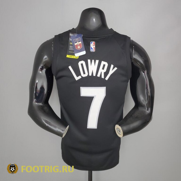 Майка Lowry №7 Toronto Raptors сезон 2021-2022 цвет черный