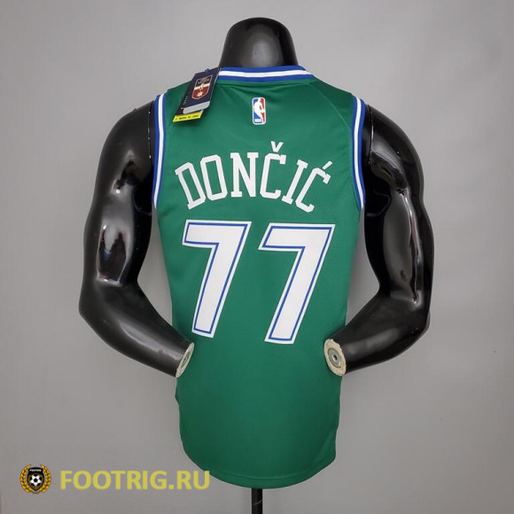 Майка Doncic №77 Dallas Mavericks сезон 2021-2022 цвет зеленый