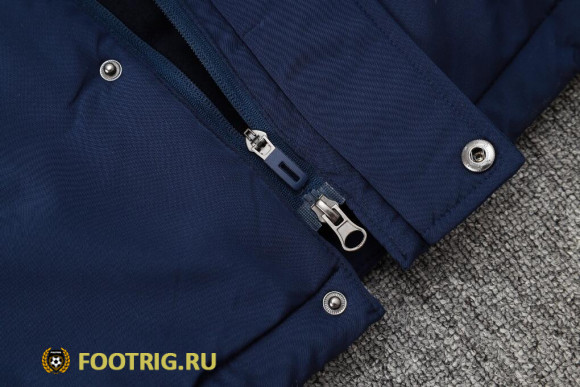 Футбольный пуховик Баварии Мюнхен V-BED8 темно-синяя