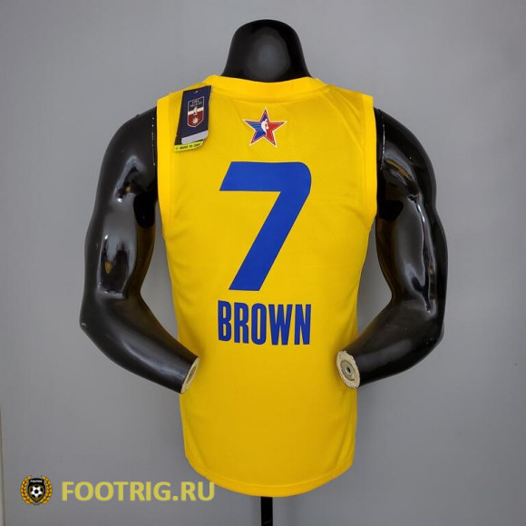 Майка Brown №7 All Stars сезон 2021 цвет желтый