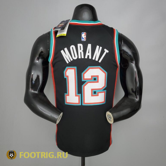 Майка Morant №12 Memphis Grizzlies сезон 2021-2022 цвет черный