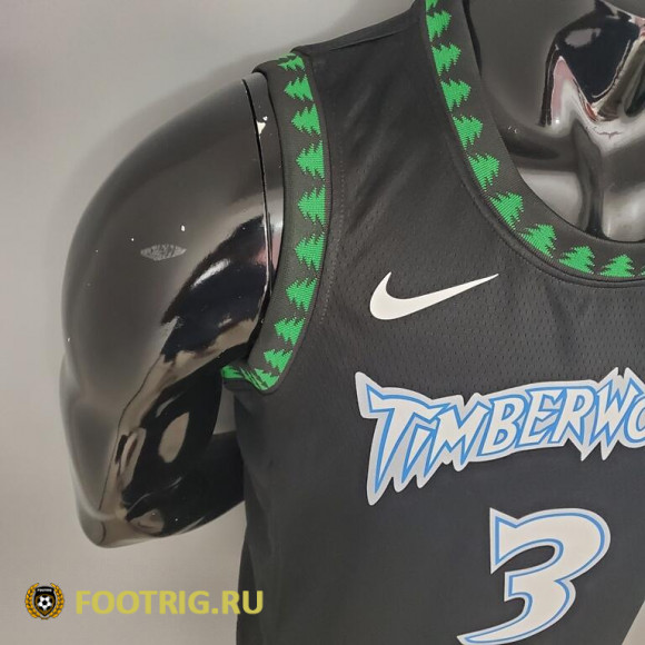 Майка Marbury №3 Minnesota Timberwolves сезон 2021-2022 цвет черный
